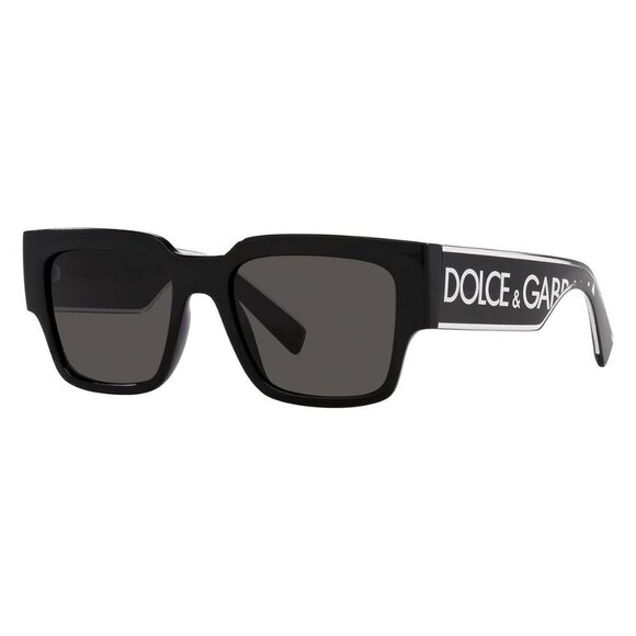 New Dolce & Gabbana Black Square Elastic DG6184 501/87 Sunglasses | DG Elastic F - Picture 1 of 5